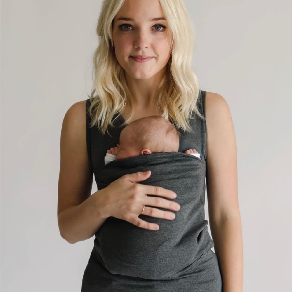 New Gray Lalabu Soothe Baby Wearing Shirt XS